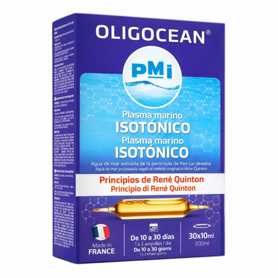 PMI - Изотонична морска вода Oligocean – източник на минерали, електролити и витамини - 30 ампули