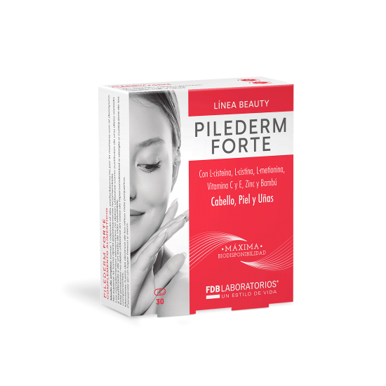 PILEDERM FORTE – комплекс за коса, кожа и нокти с аминокиселини, биотин, цинк и силиций - 30 капсули