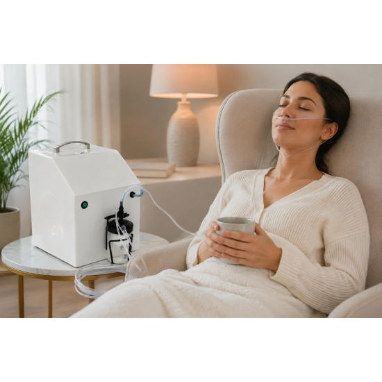 HydroVitality® Standard – система за оксиводородна инхалация H₂/O₂ без дисплей