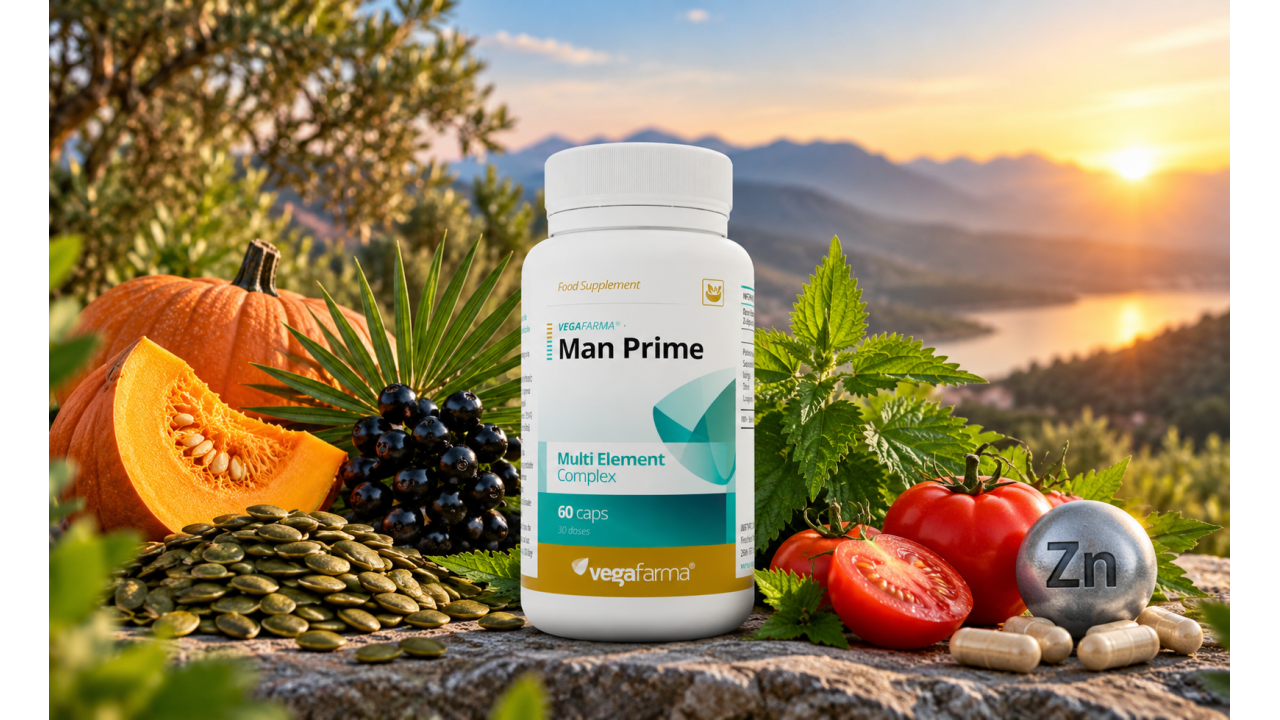 MAN PRIME – The Power of Five Active Ingredients for Men’s Health After 40
