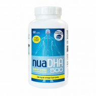 NuaDHA® 500 Lemon – DHA Omega-3 for Brain and Vision - 60 softgels