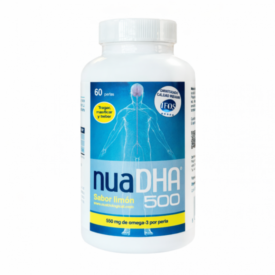 NuaDHA® 500 Lemon – DHA Omega-3 for Brain and Vision - 60 softgels