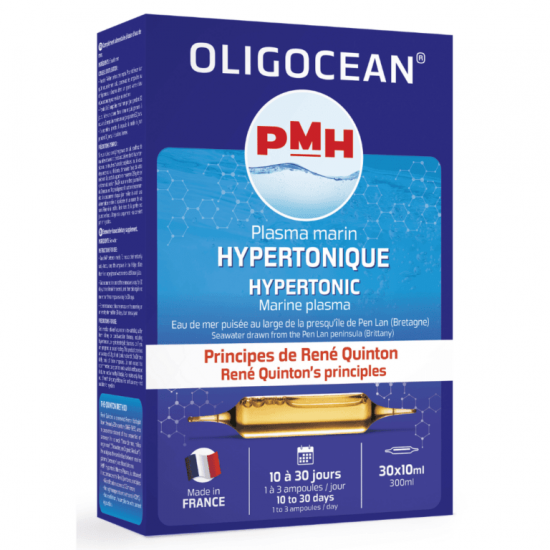 PMH - Хипертонична морска вода Oligocean– източник на минерали, електролити и витамини - 30 ампули